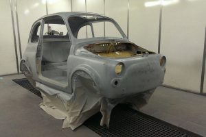 fiat 500 complete restoration - in paint